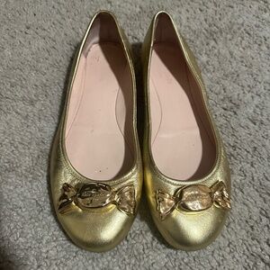 RARE Kate Spade Gold Women's Flats